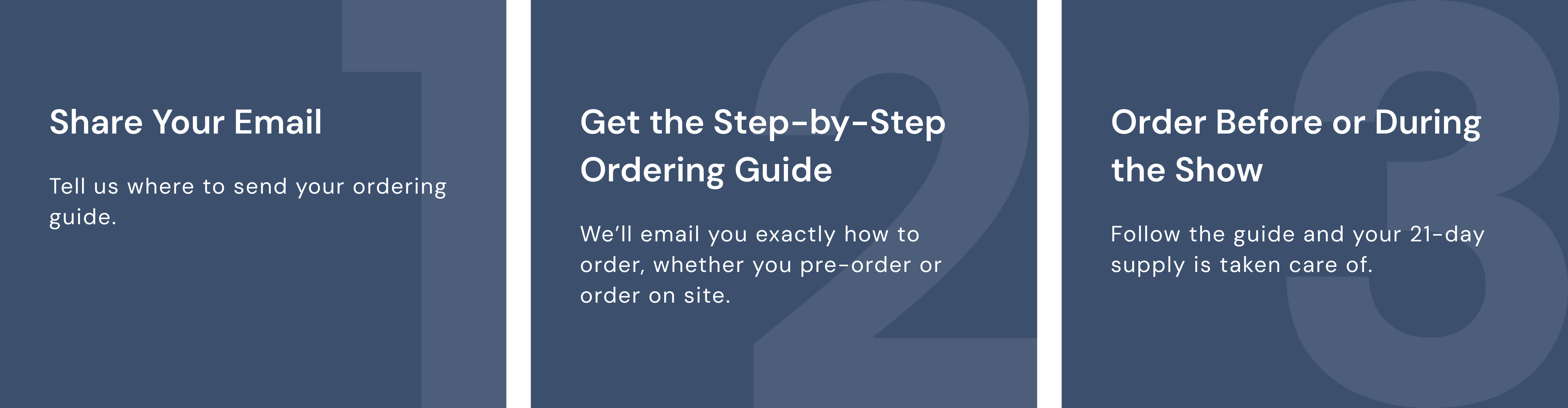 Ordering Takes Just a Few Minutes